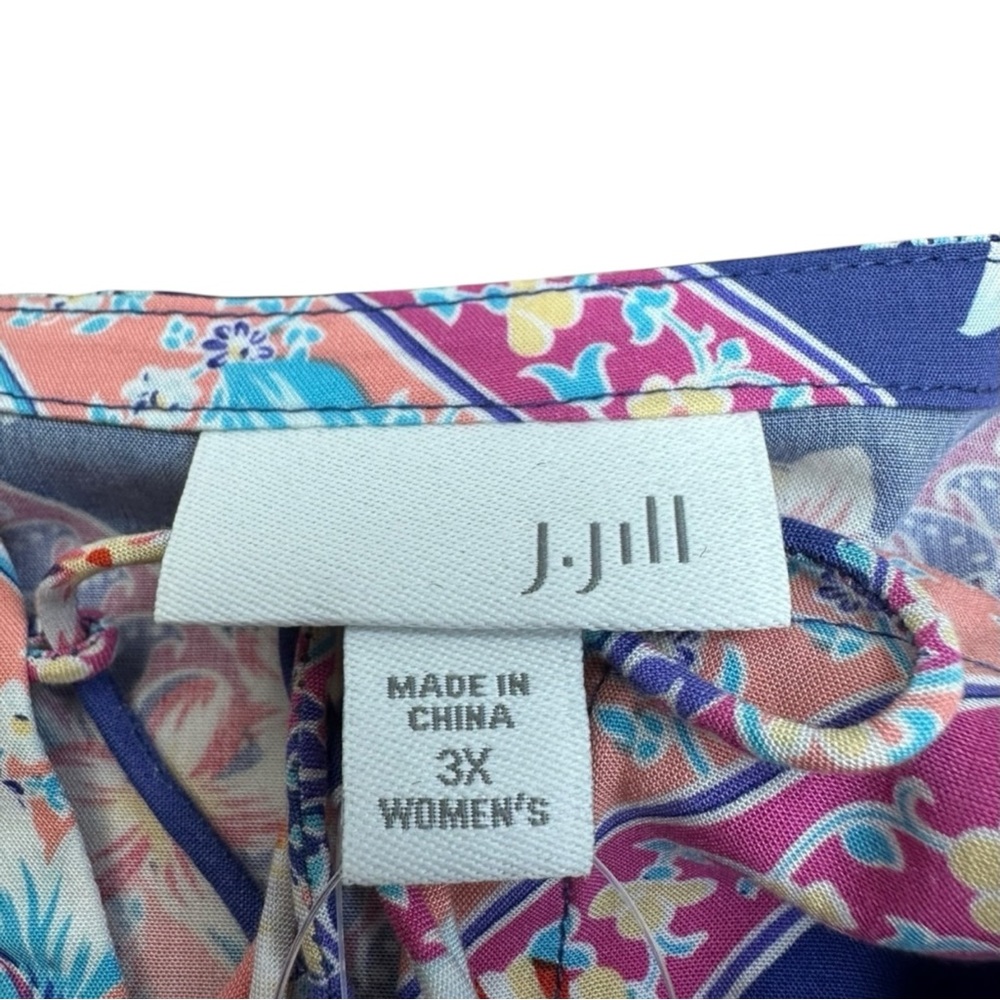 J. Jill NWT Floral Paisley Print Shell Size 3X E0474 - Picture 9 of 12